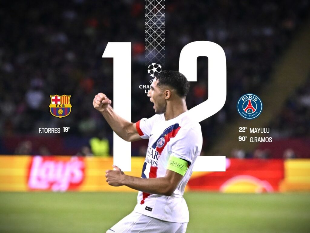 Enorme coup des Parisiens, vainqueurs au bout du suspense à Barcelone