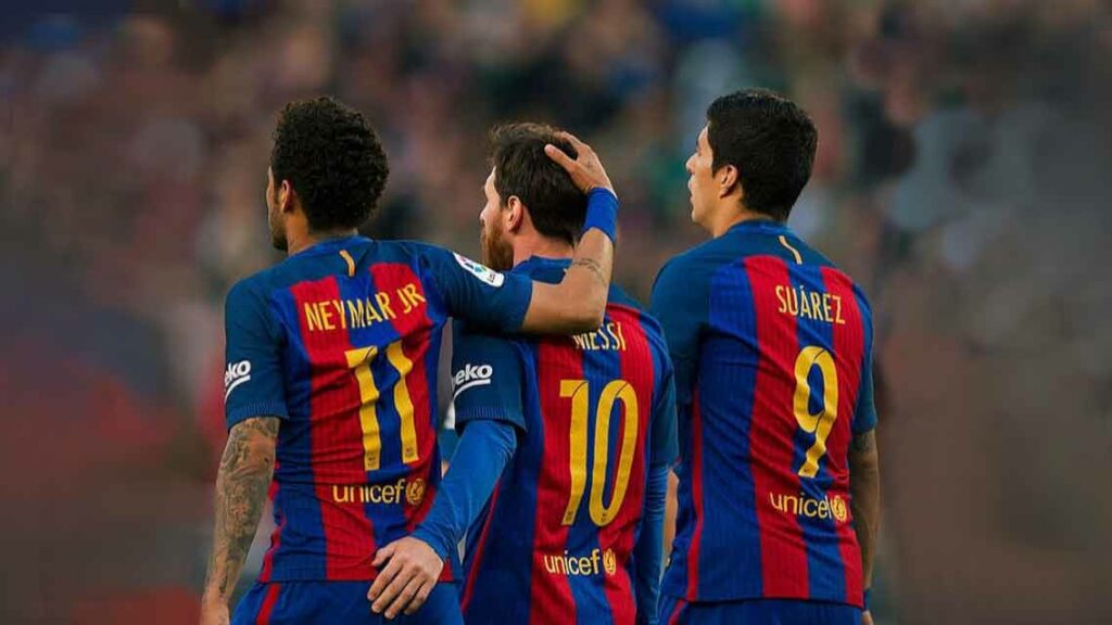 Neymar Lionel Messi et Luis Suárez